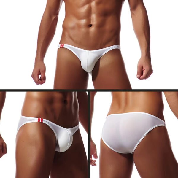 Wholesale Men's Low-Rise Nylon Underpants Foreign Trade Nightclub Performance Thin Ice Silk Pants - Image 4