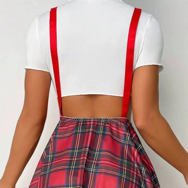 Women Cosplay Student Uniform Schoolgirl Bodysuit Women Sexy Lingerie Pleated Skirt Costumes Sex - Image 3