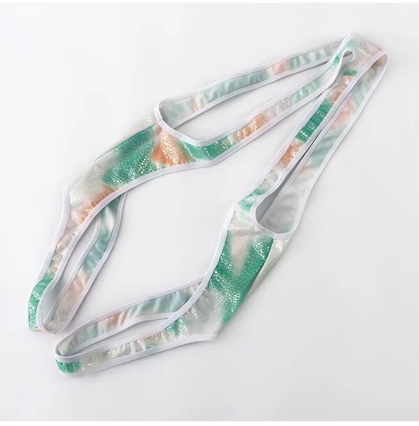 Colorful Full Printed Faux Leather Bondage Belt for Gay Men - Image 3