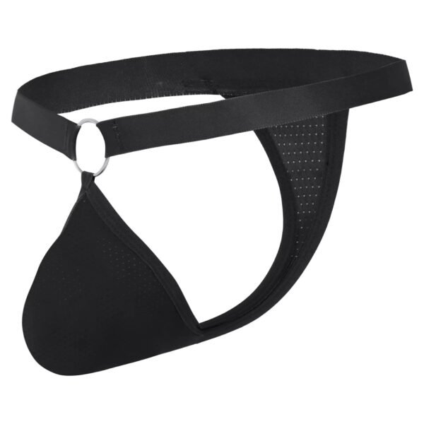 Men's Low Waist Underwear Head Night Club Sex Toys Sexy Mesh Breathable Thong Wholesale - Image 5