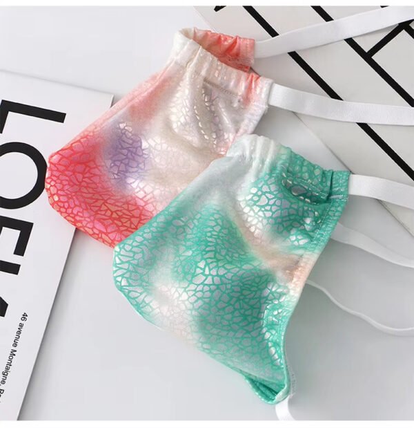 Factory Directly Sale Shiny Faux Leather Mens Thongs and g Strings Colorful Funny Underwear for Men - Image 3