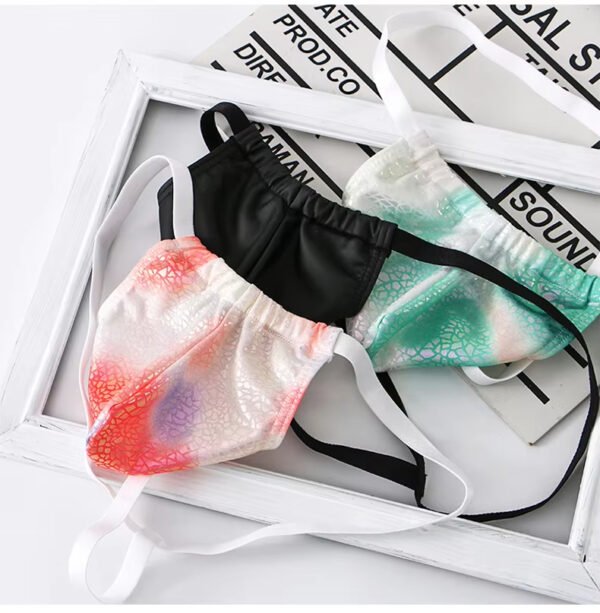 Factory Directly Sale Shiny Faux Leather Mens Thongs and g Strings Colorful Funny Underwear for Men - Image 4