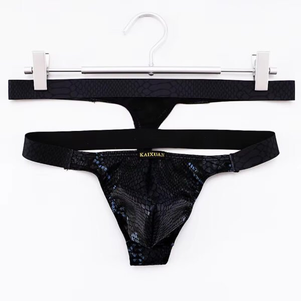 Men Sling Conjoined T-back Sexy Snake Skin Python Pattern European and n Style Foreign Trade - Image 5
