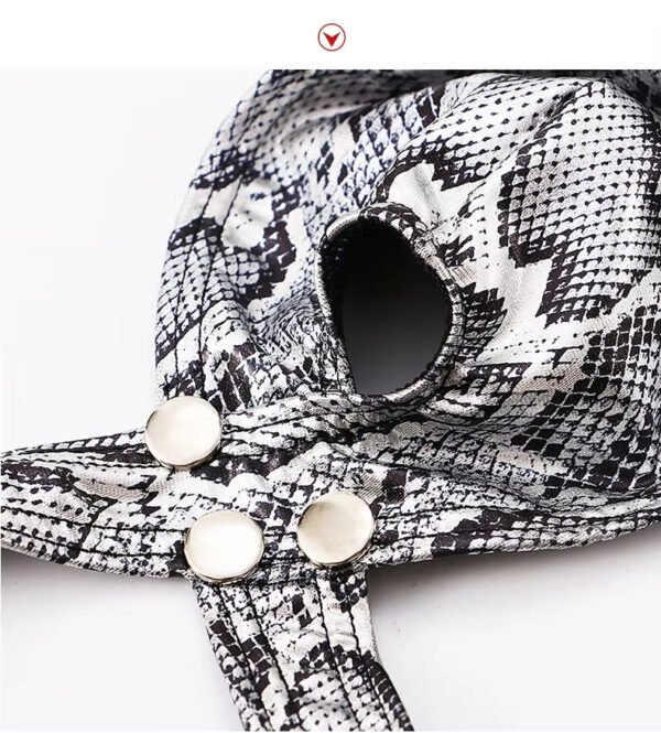 Men's Underwear Low Waist Snake Pattern Python Pattern Thong Pocket Small Opening Sexy Underwear for Men - Image 6