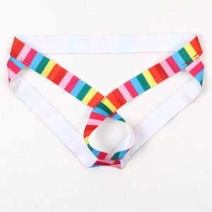 Sexy low-rise men's briefs lift buttocks and hollow out double thongs