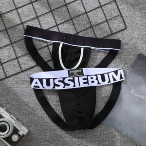 Men's Low Waisted Underwear Pure Cotton Seamless Raised Buttocks U-shaped Men Thong
