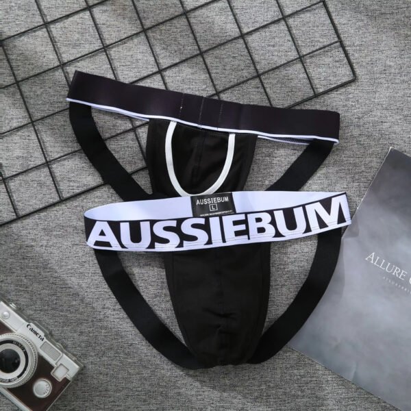 Men's Low Waisted Underwear Pure Cotton Seamless Raised Buttocks U-shaped Men Thong
