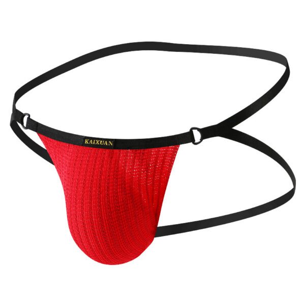 Men's Briefs Low Waist Spaghetti Strap Doublet Knit INS Style Briefs Hip Lifting Doublet - Image 7