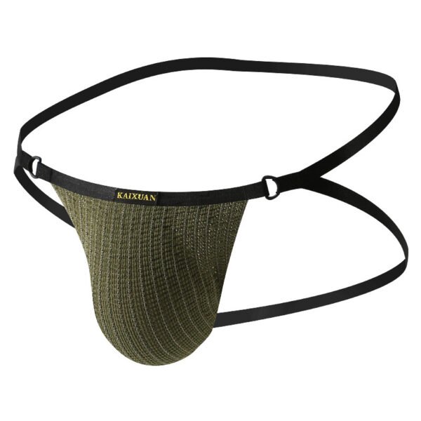 Men's Briefs Low Waist Spaghetti Strap Doublet Knit INS Style Briefs Hip Lifting Doublet - Image 9