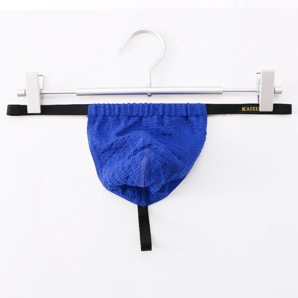 Youth Men's Thong Sexy Erotic Large Pouch Thong Knitted Single Thongs - Image 4