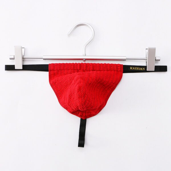 Youth Men's Thong Sexy Erotic Large Pouch Thong Knitted Single Thongs - Image 10