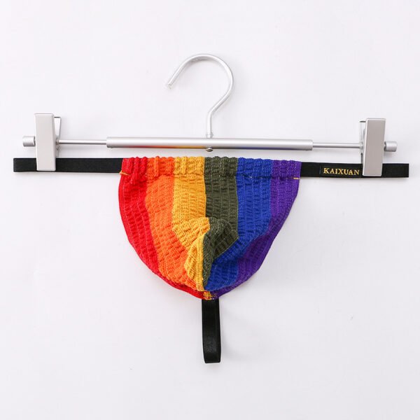 Youth Men's Thong Sexy Erotic Large Pouch Thong Knitted Single Thongs - Image 7