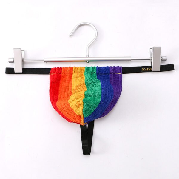 Youth Men's Thong Sexy Erotic Large Pouch Thong Knitted Single Thongs - Image 6