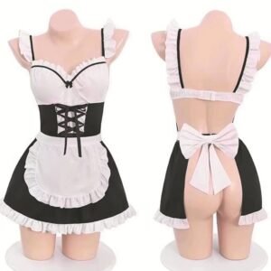 Sexy lingerie plus size maid maid uniform pure desire suspenders sweet cute role play sexy temptation hot