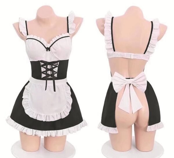 Sexy lingerie plus size maid maid uniform pure desire suspenders sweet cute role play sexy temptation hot