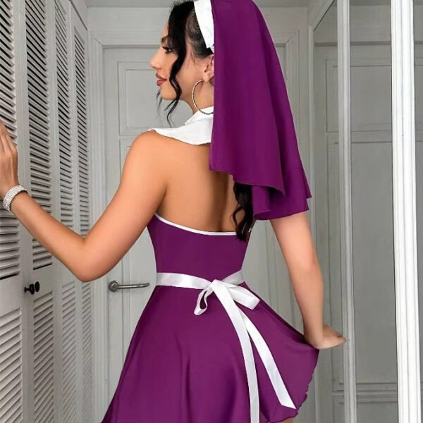European American Sexy Lingerie for Women Women's Underwear Wholesale Maid Uniform Role-Playing Strap Backless Sex Suit - Image 2