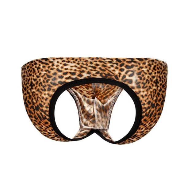 Sexy Men's Underwear Thong G-String Leopard Print Bulge Pouch T-Back Underpants - Image 4