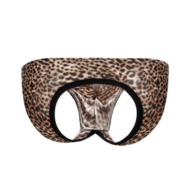 Sexy Men's Underwear Thong G-String Leopard Print Bulge Pouch T-Back Underpants - Image 5