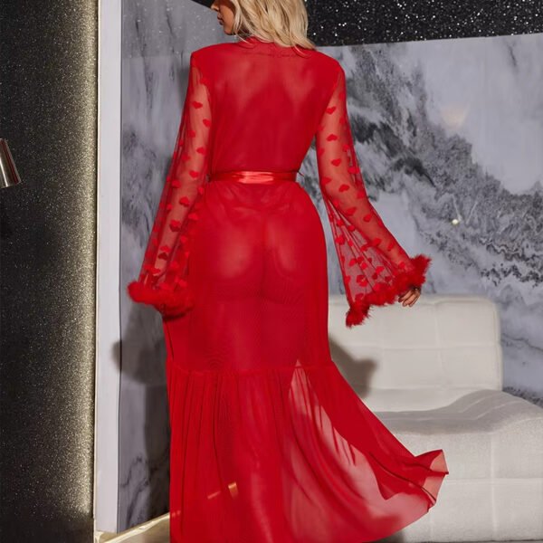 New Arrival Seductive Women's Sleepwear Sexy Mesh Nightgown Ladies Sexy Robe Lingerie - Image 6
