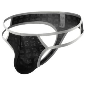 Men's T-back Underwear Mesh Side Waist Hollow Design Youth Men's T-back Sexy Underwear