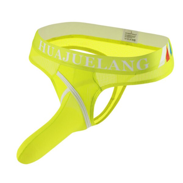 Men's Underwear Solid Color Thong Sexy Breathable Men's Thong - Image 5