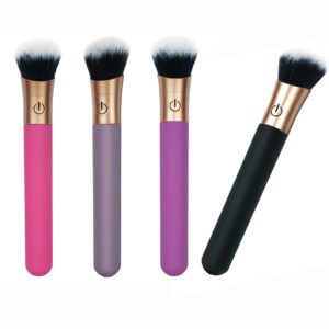 Rechargeable  G-point Female Makeup Brush Clitoral Massager Sex Toy Makeup Bullet Brush Female Vibrator