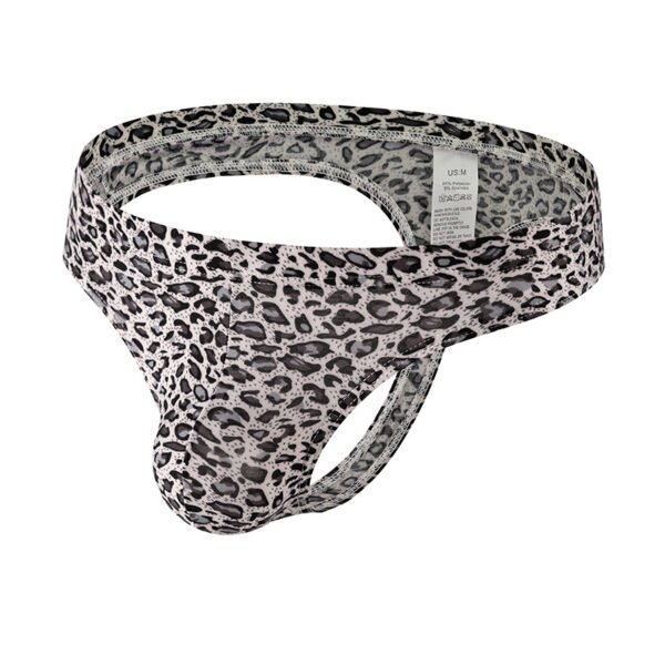 Men's Thongs Youth Men's Underwear Leopard Print Large Pouch Underwear - Image 3