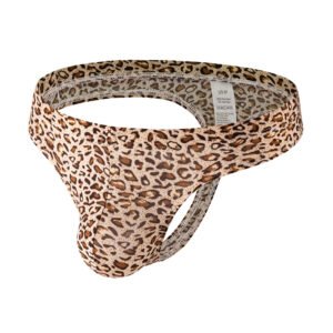 Men's Thongs Youth Men's Underwear Leopard Print Large Pouch Underwear