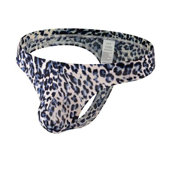 Men's Thongs Youth Men's Underwear Leopard Print Large Pouch Underwear - Image 4