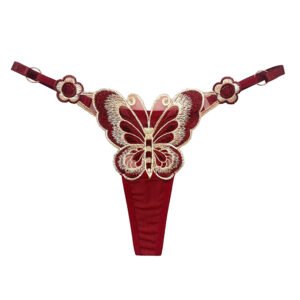 Super September Butterfly Element T-back Sexy Transparent Underwear Women Thong