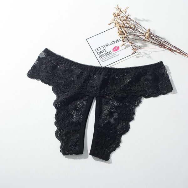 2025 new arrival women sexy lady open thong ladies underwear sexy panty new design lace underpants - Image 5