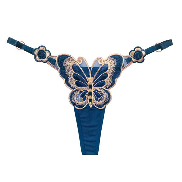 Super September Butterfly Element T-back Sexy Transparent Underwear Women Thong - Image 6