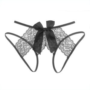 Sexy Lingerie Women's Underwear G-string Women Panties Thong Lace Temptation Sexy Crotchless Open Crotch Panties