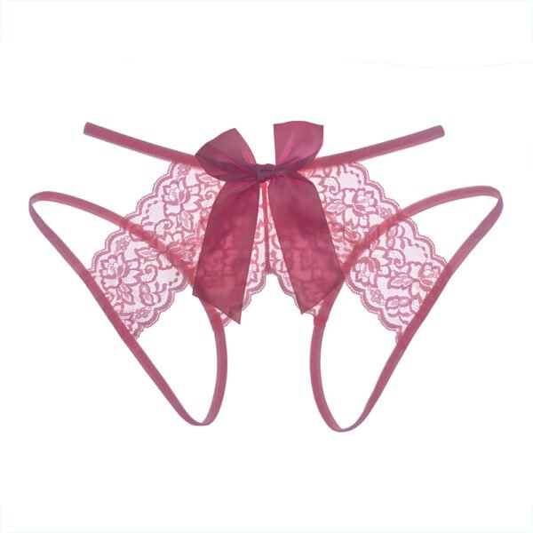 Sexy Lingerie Women's Underwear G-string Women Panties Thong Lace Temptation Sexy Crotchless Open Crotch Panties - Image 6